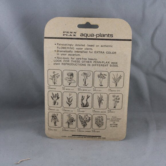 Vintage Aquarium Plant - Water Chesnut by Penn Plax - New In Package - Picture 4 of 5